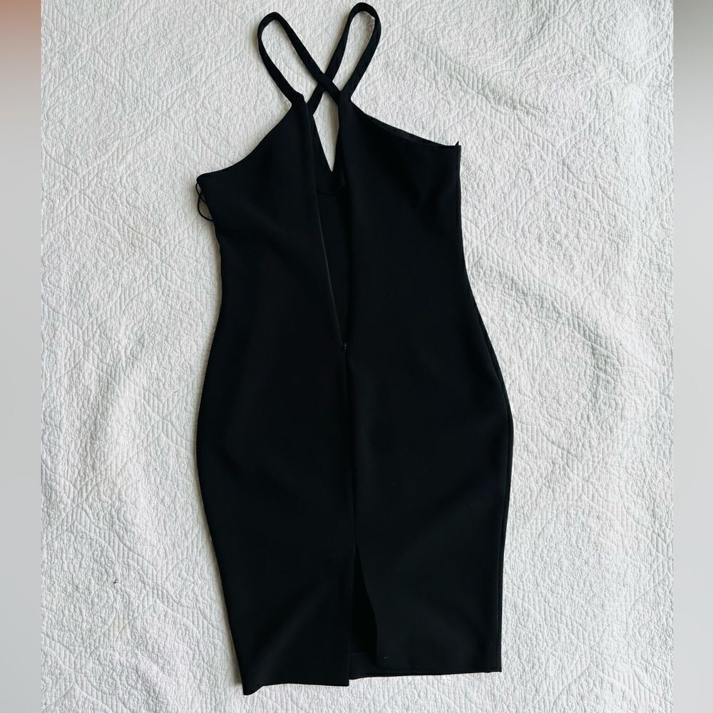 Likely Black Strappy Sleeveless Keyhole Sheath Evening Elegant Dress sz 8 - Picture 7 of 9